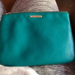 NEW Rebecca Minkoff Blue Pouch “Don’t Judge a pouch by its contents!” Leather